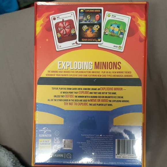 Exploding Minions Card Game - Picture 2 of 7